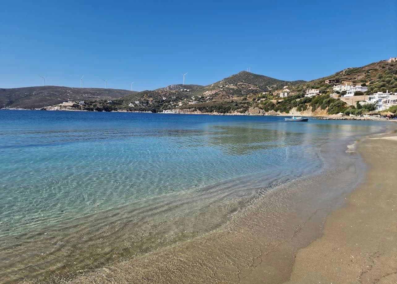 Petries beach with crystal-clear water